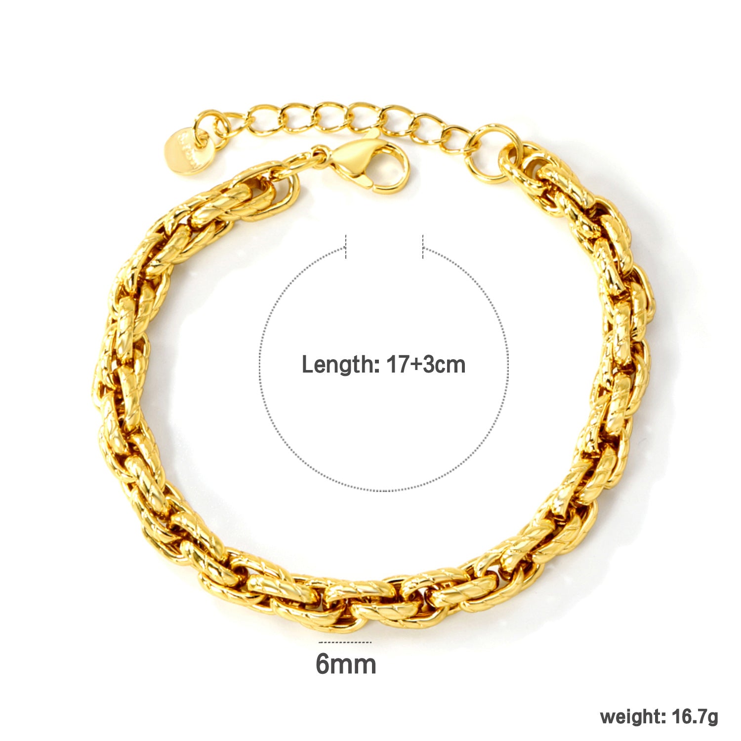 18k Gold-plated Stainless Steel Cherry Bracelet