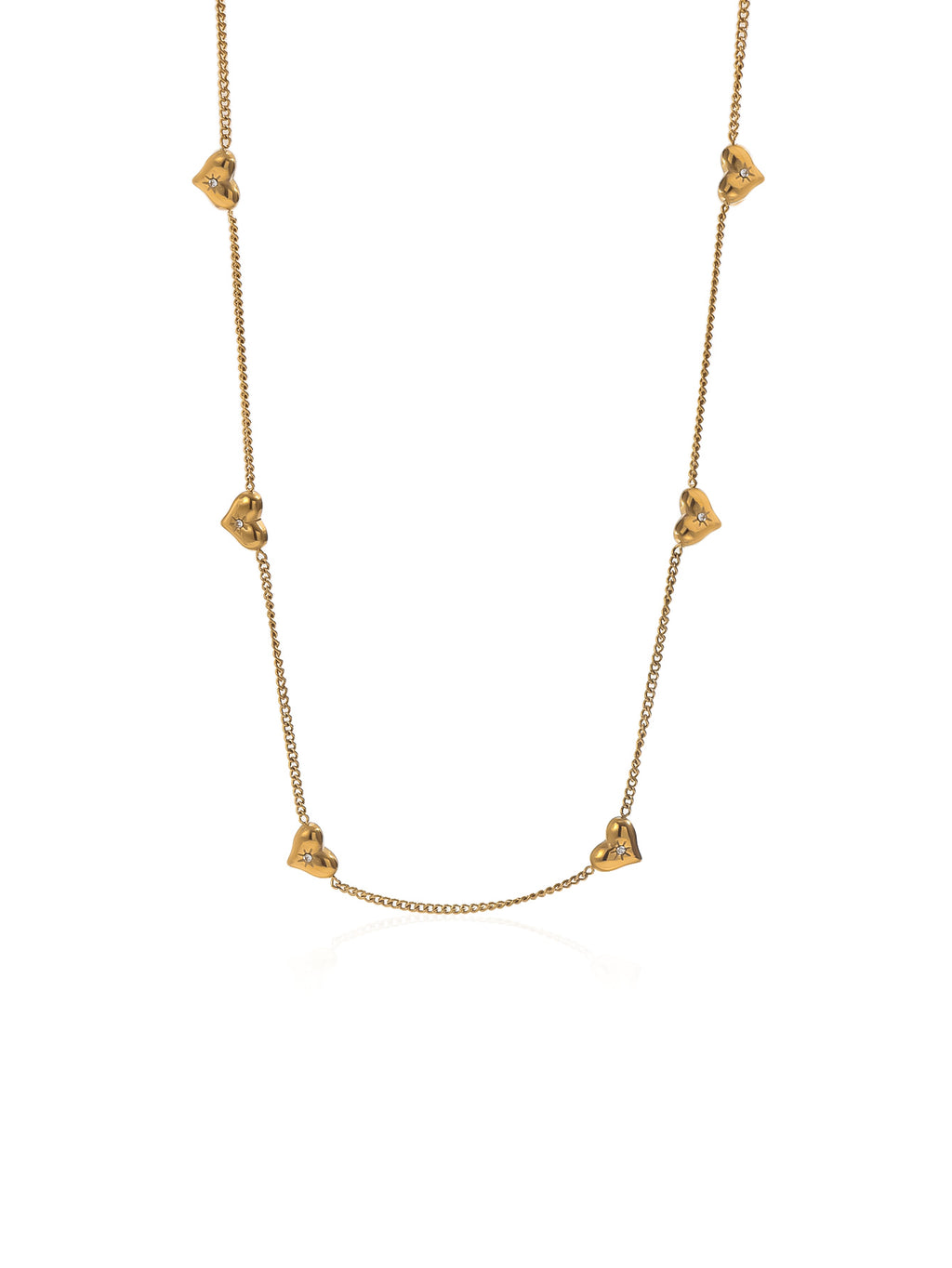 Lxalry 18K Gold-Plated Heart Necklace  Stainless Steel Hypoallergenic Jewelry, Tarnish Free Minimalist Gift For Women, Wife Mom Girlfriend  Valentine S Day  Anniversary Everyday Elegance